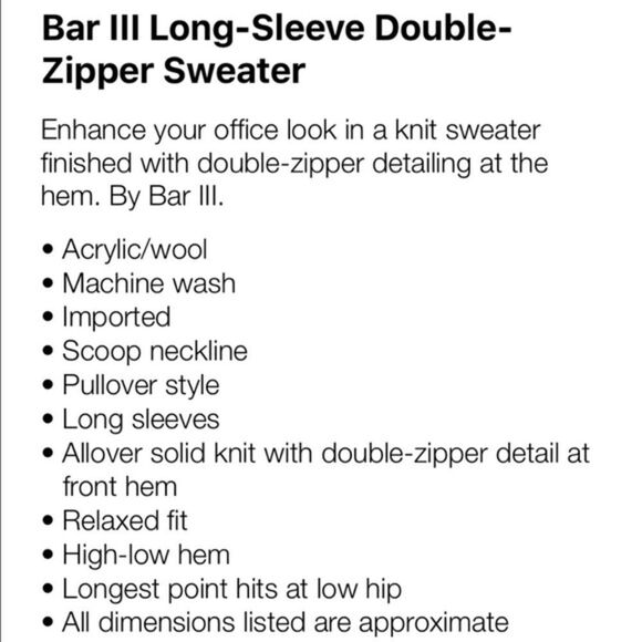 🎉Last deal 🎉Bar ||| long sleeve double zipper Sw - Picture 4 of 4